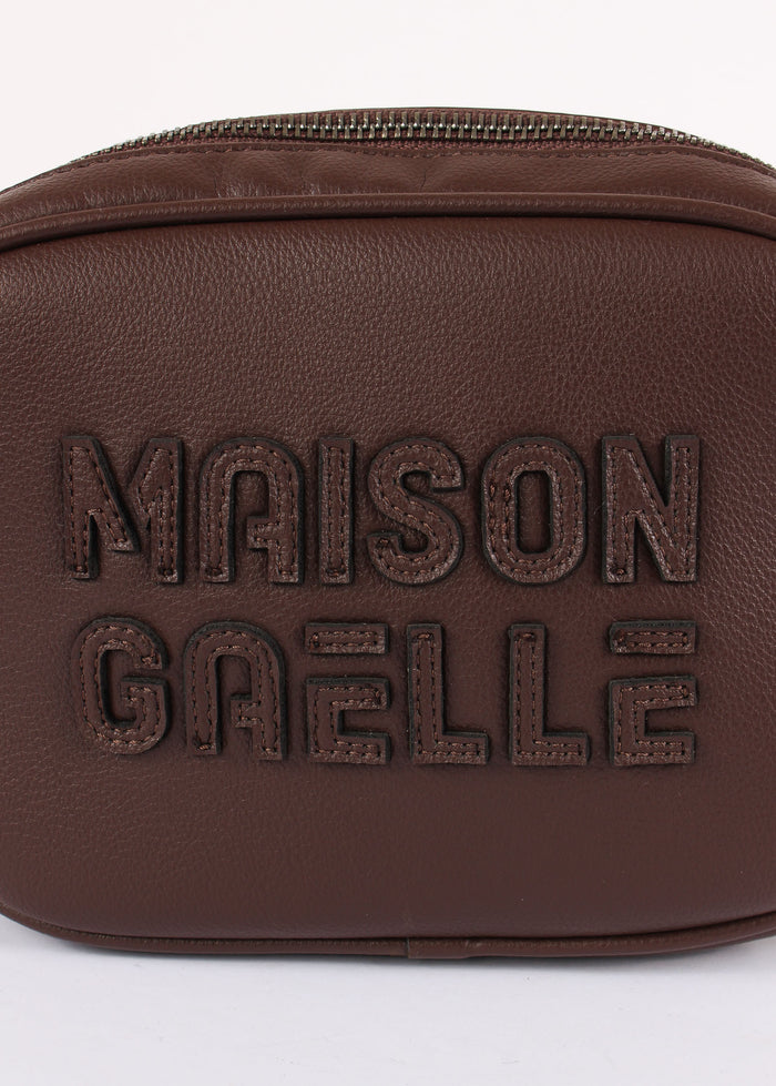 Camera Bag Maxi Logo Rilievo Moro-5