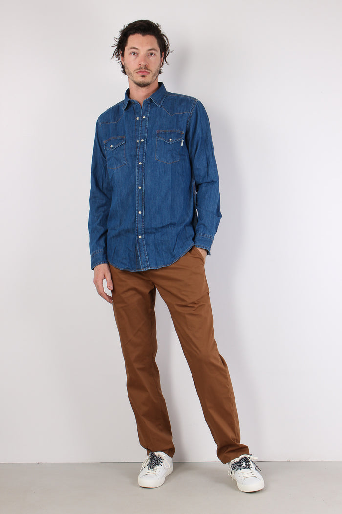 Camicia Denim Automatici Denim Medio-2
