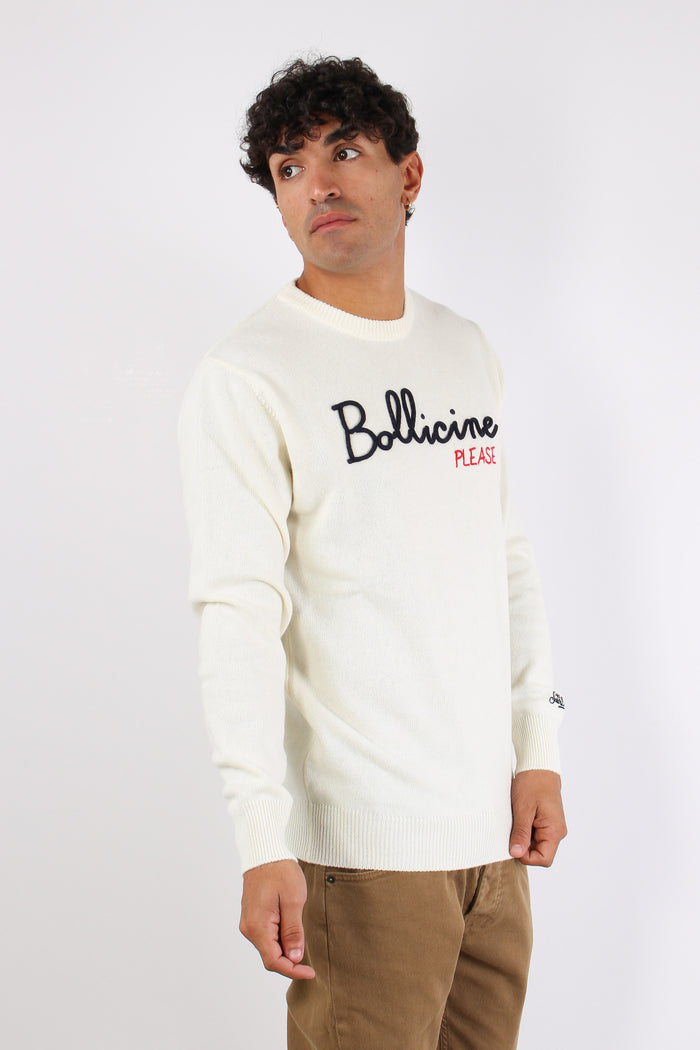 Girocollo Bollicine Please Bianco-5