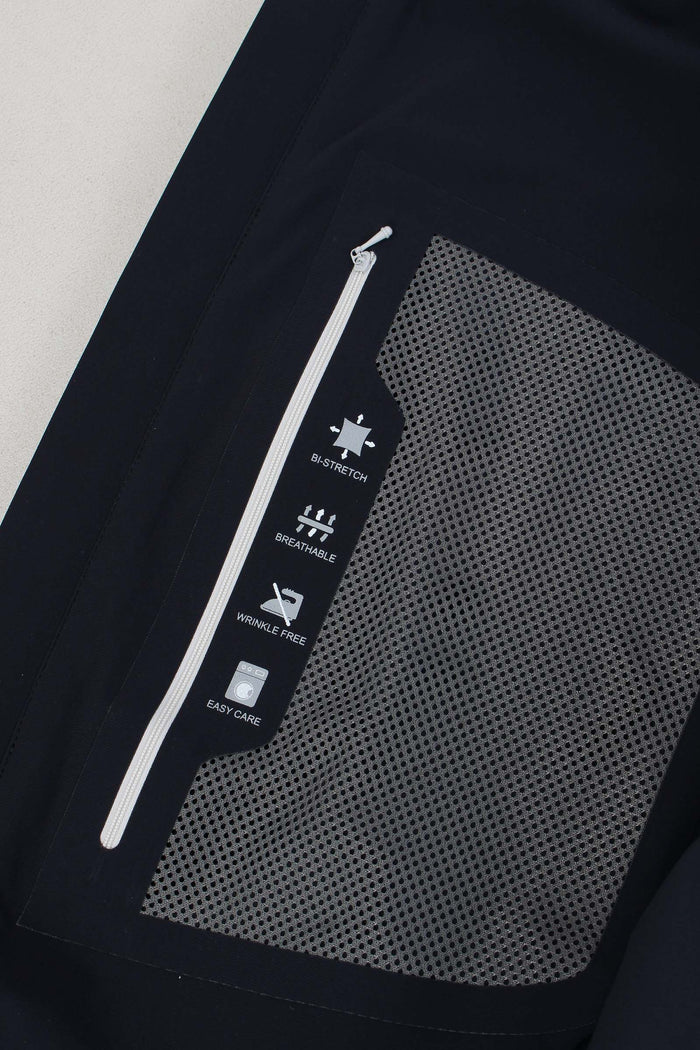 Bomber Stretch Blu Intenso-8