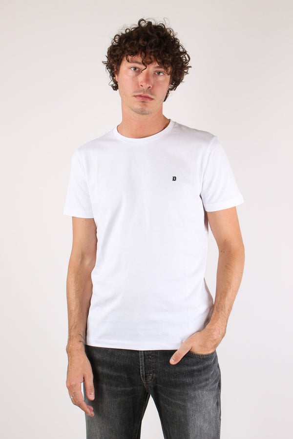 T-shirt Cotone Fiammato White