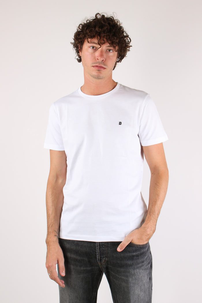 T-shirt Cotone Fiammato White