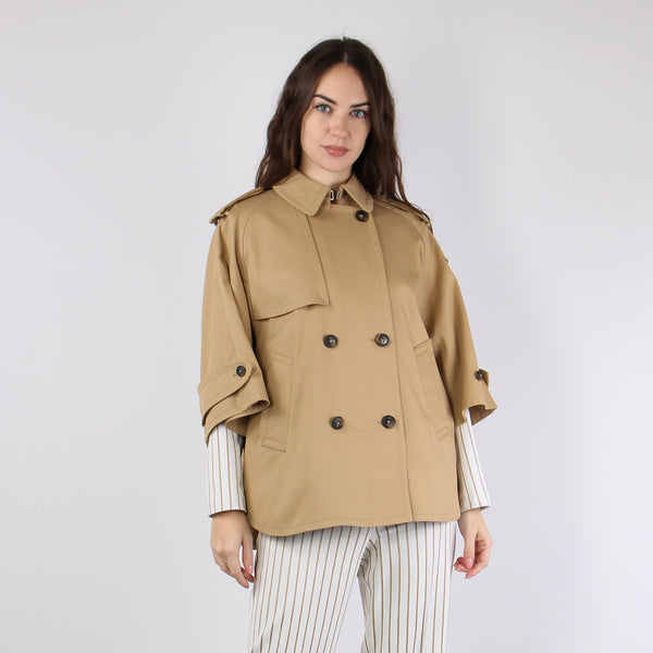 Cappa Canvas Manica 3/4 Tabacco-2