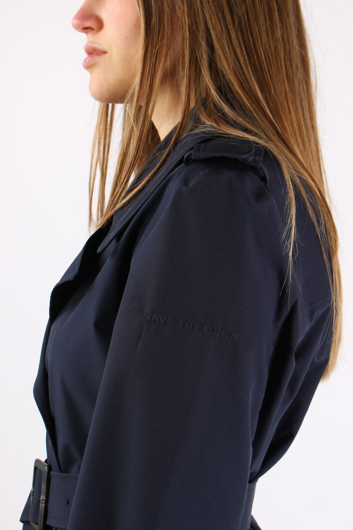 Talya Trench Medio Blue Black-10