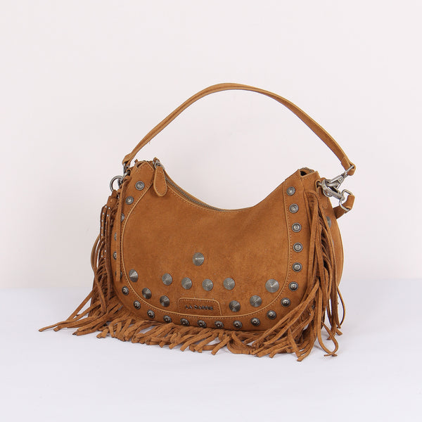 Mezzaluna Suede Frange Cotto-2