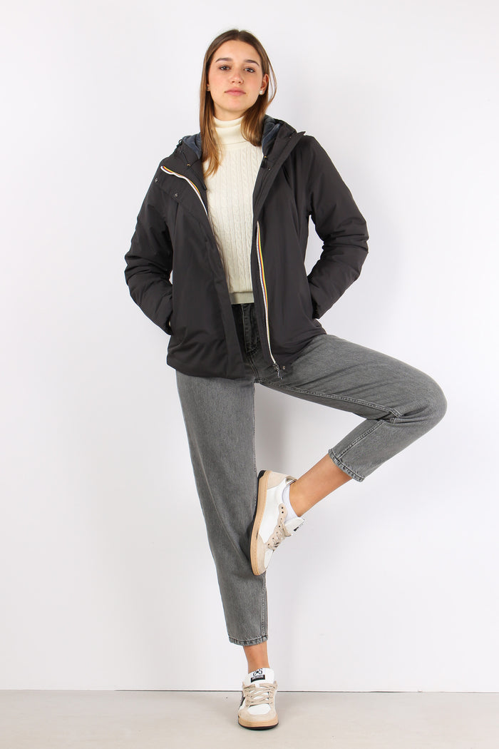 Giubbotto Corto Marmotta Black Blue-3