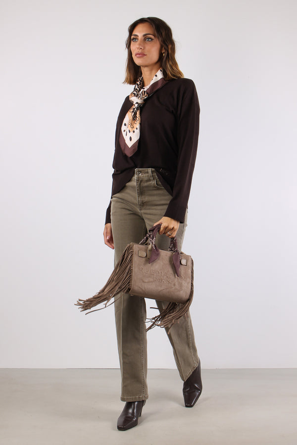 Maglia M/l Spacchetti Misto Lana Mole-2