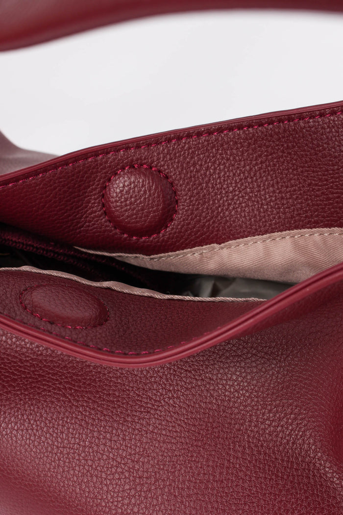 Hobo Maxi 2 Manici Zip Red Wine-8