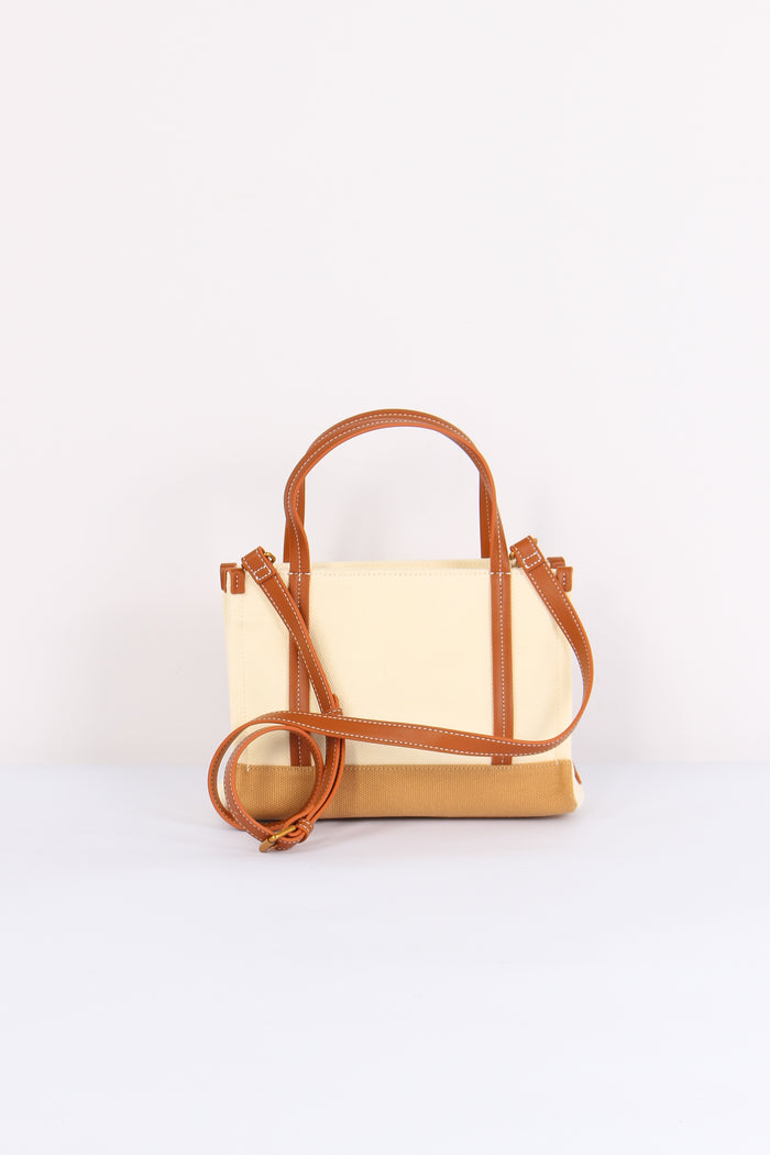 Shopping Mini Canvas Orso Bicolor Cookie-3