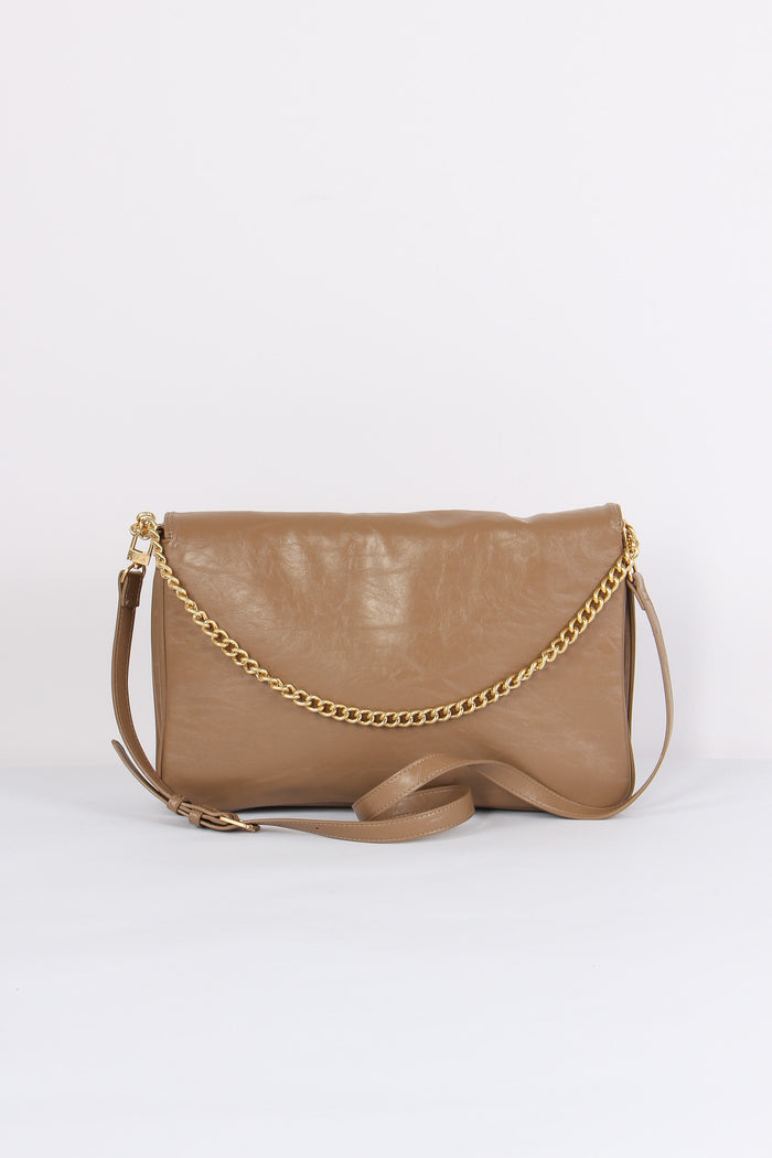 Louise Maxi Pochette Logo Taupe-3
