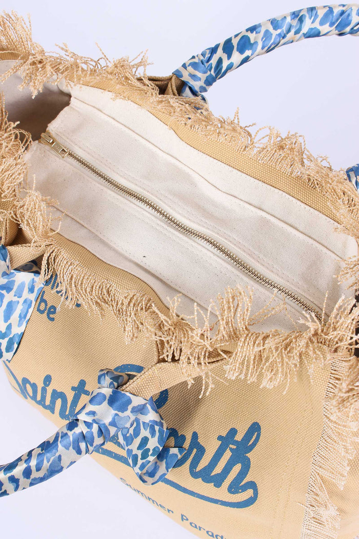 Vanity Foulard Beige/blu-7