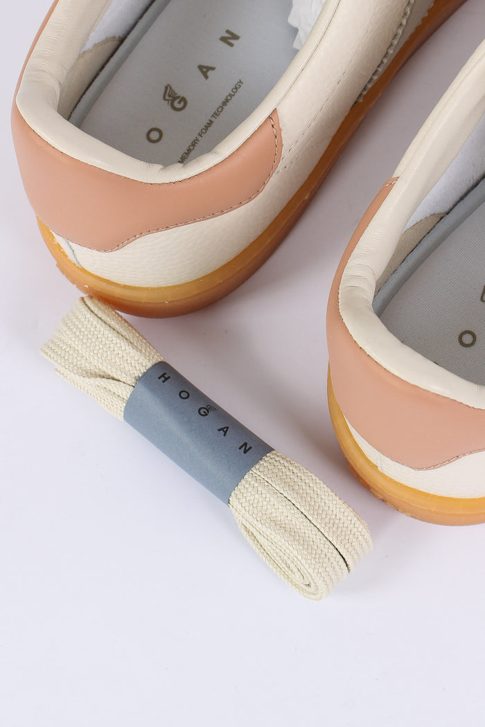 Sneaker Cool Pelle Bianco/grigio/rosa-8