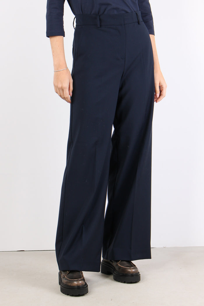 Visivo Pantalone Ampio Fresco Blu-3