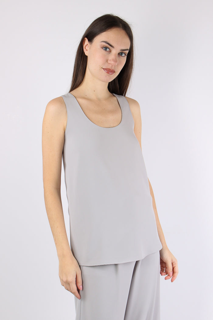 Top Viscosa Scollo Tondo Grigio-6
