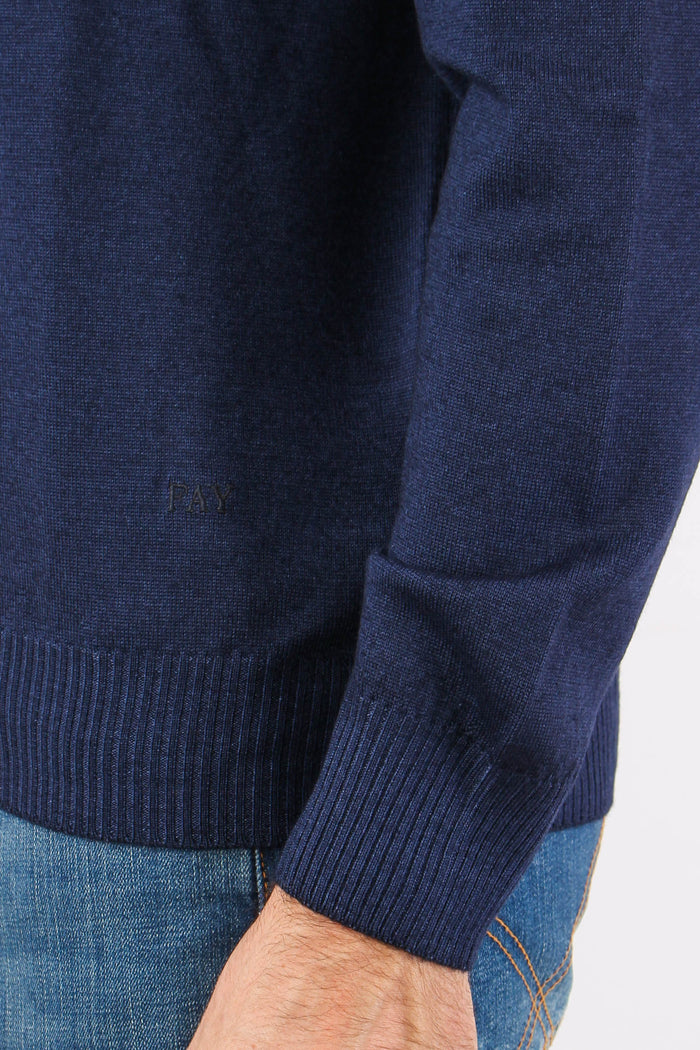 Maglia Lana Effetto Lavato Blu-8
