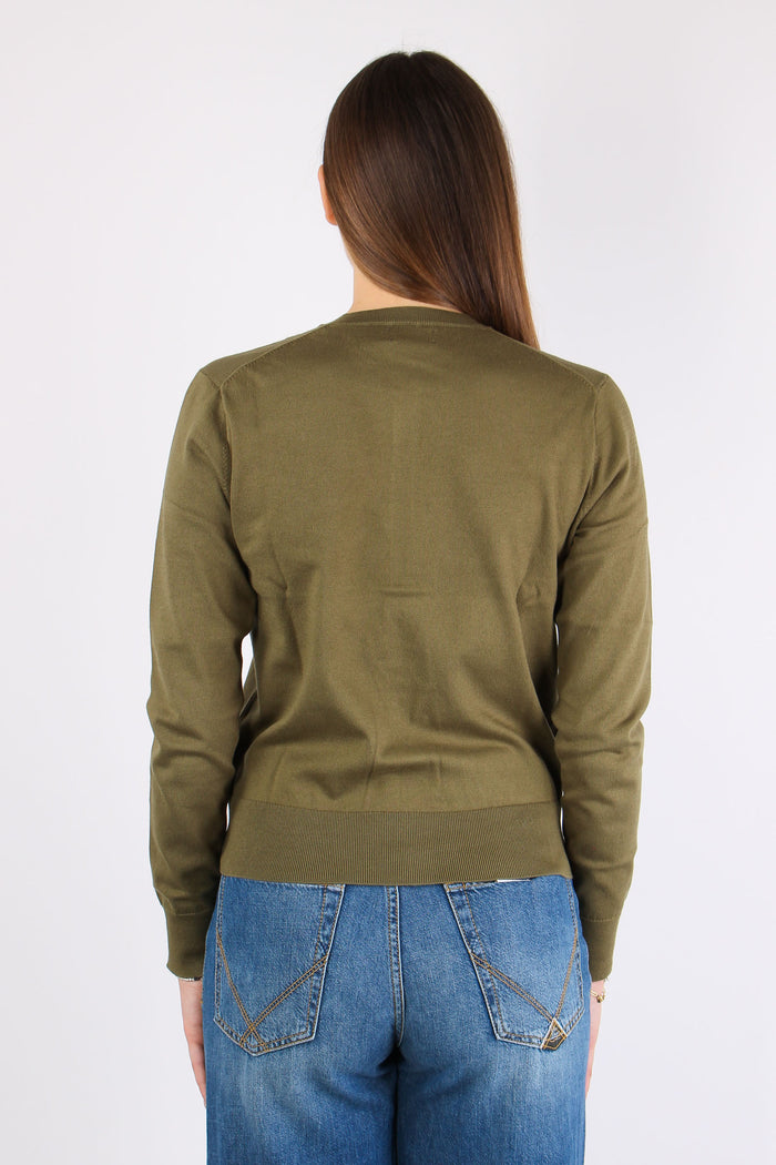 Cardigan Cotone Willow Green-4