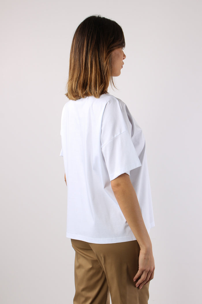 T-shirt Inserto Macrame Bianco-6