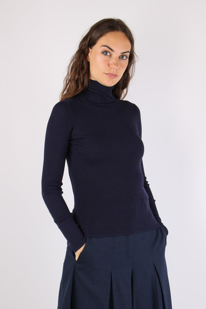 Mlleresia Lupetto Lana Blu Navy-4