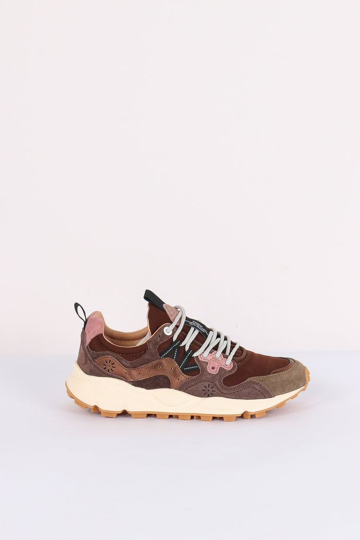 Sneakers Yamano  Suede Laminated Brown/pink