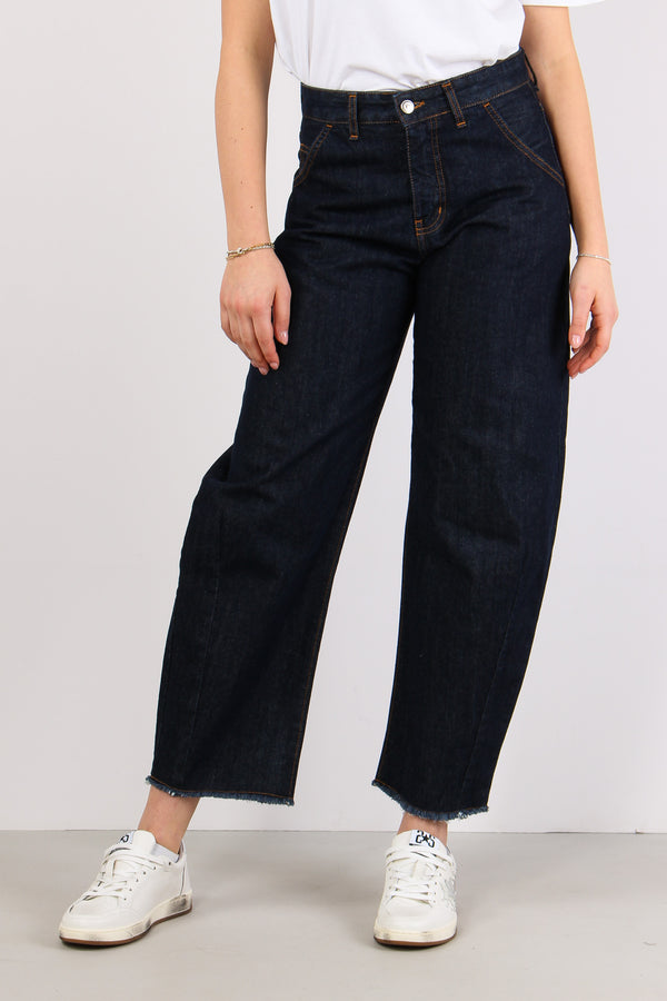 Denim Baloon Impunture Denim Scuro-2