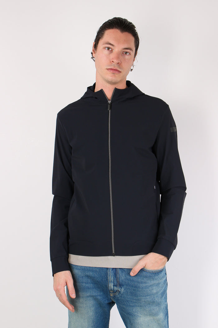Giubbotto Lycra Cappuccio Blue-2