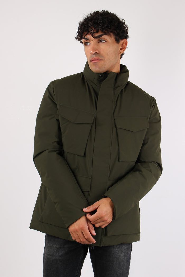 Jannik Field Jacket Tessuto Te Land Green