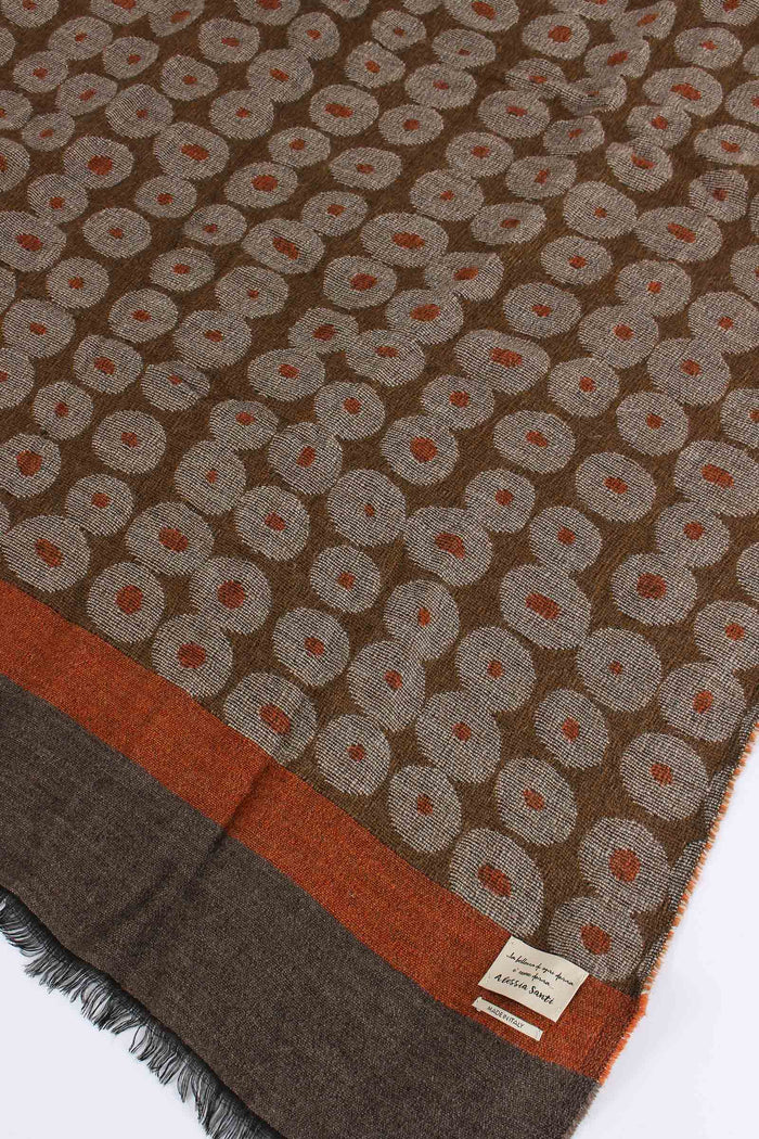 Sciarpa Jacquard Grigio/rosso-3
