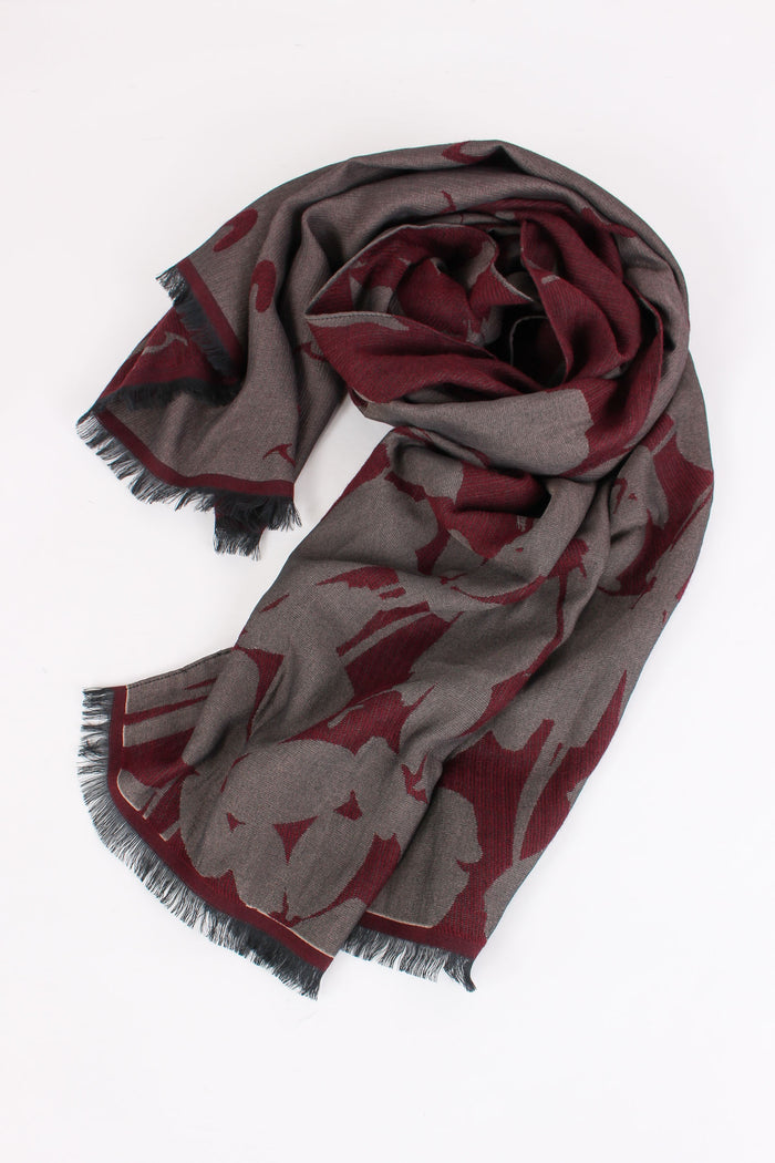 Sciarpa Logo Burgundy-2