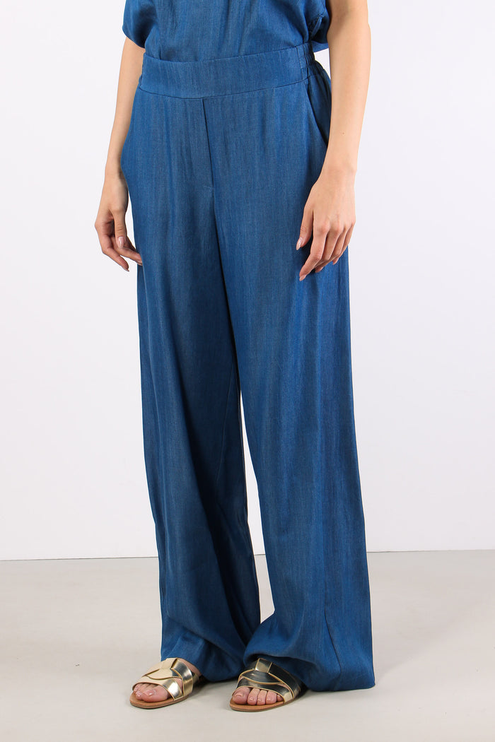 Pantalone Palazzo Chambry Denim-3