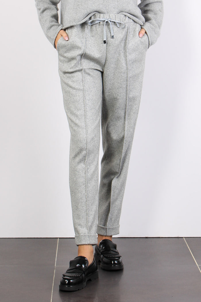 Pantalone Coulisse Cachemire 0 Grigio Chiaro Melange-2