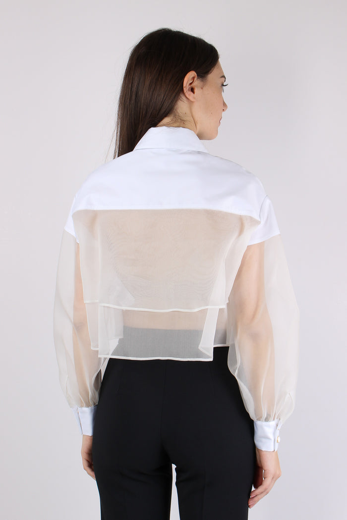 Camicia Organza Polsini Avorio-6