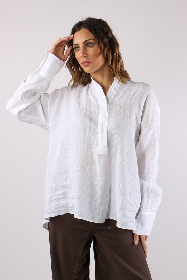 Camicia Lino Coreana Naturale-2