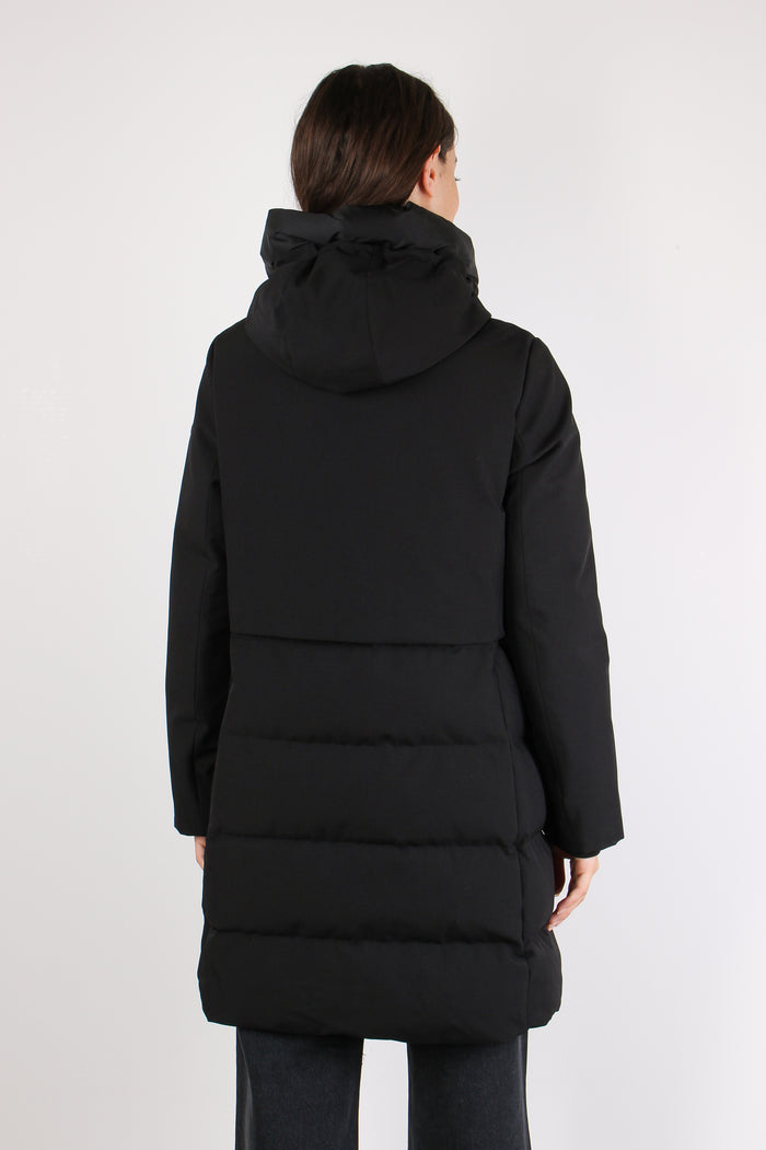 Giubbotto Lana Tecnica Nero-4