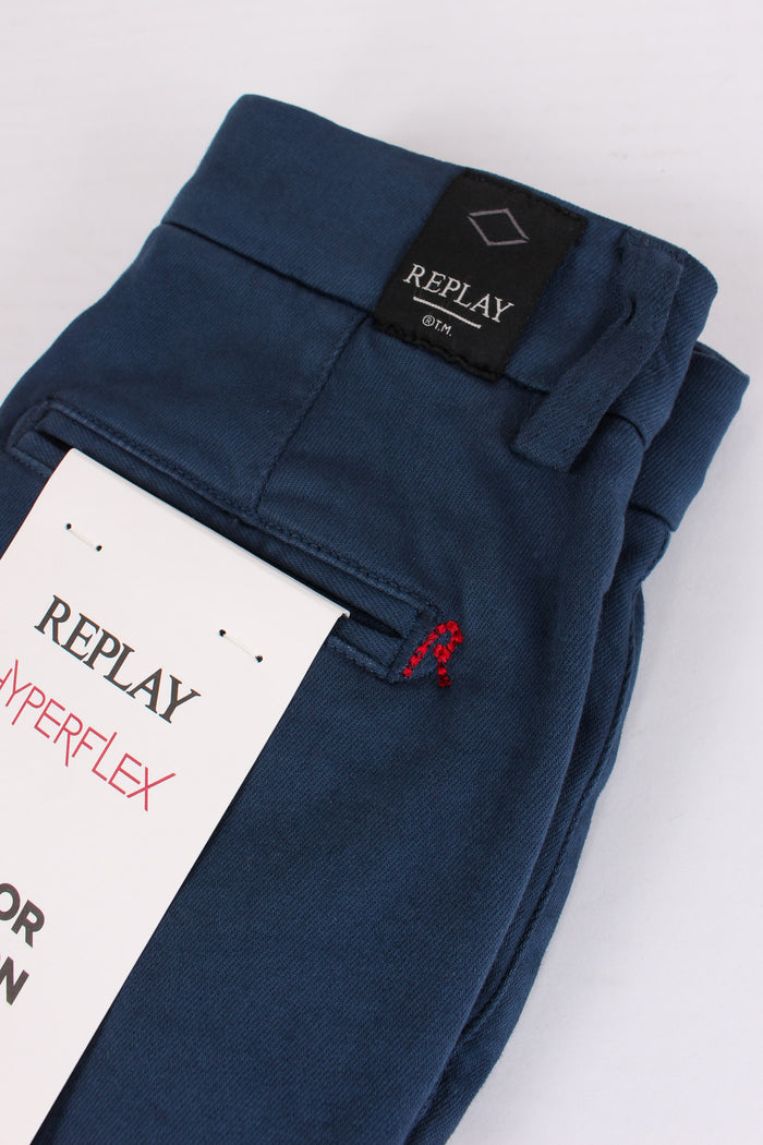 Bermuda Cotone Morbido Blu-3