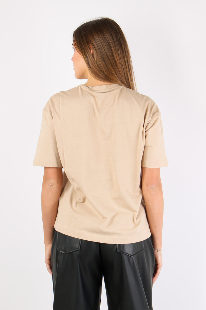T-shirt Logo Strass Vanilla-4