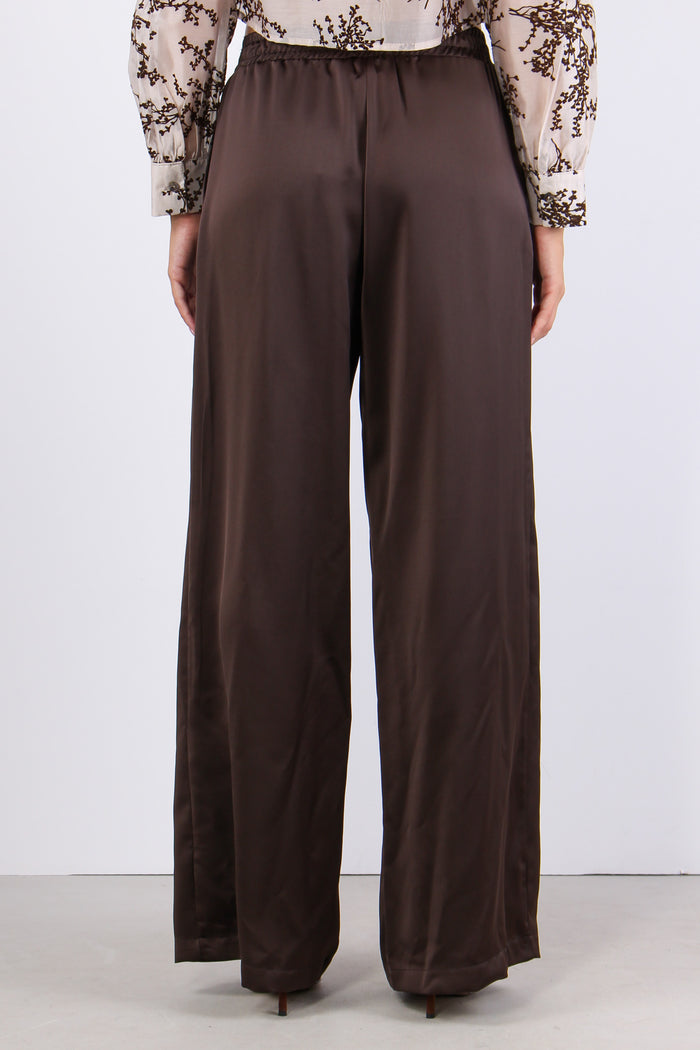 Pantalone Effetto Raso Pences Moro-4
