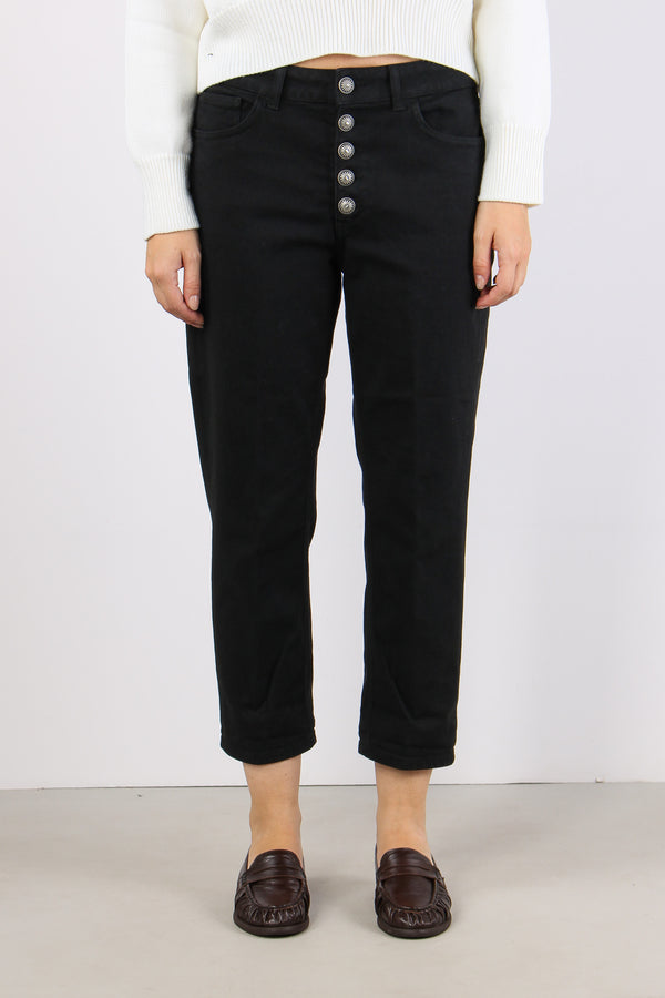Koons Denim Bull Bottone Gioiello Black-2