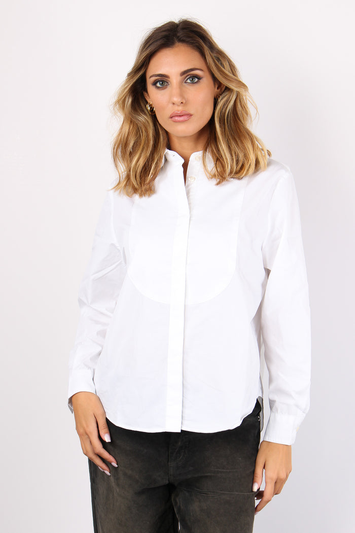 Camicia Effetto Smoking White