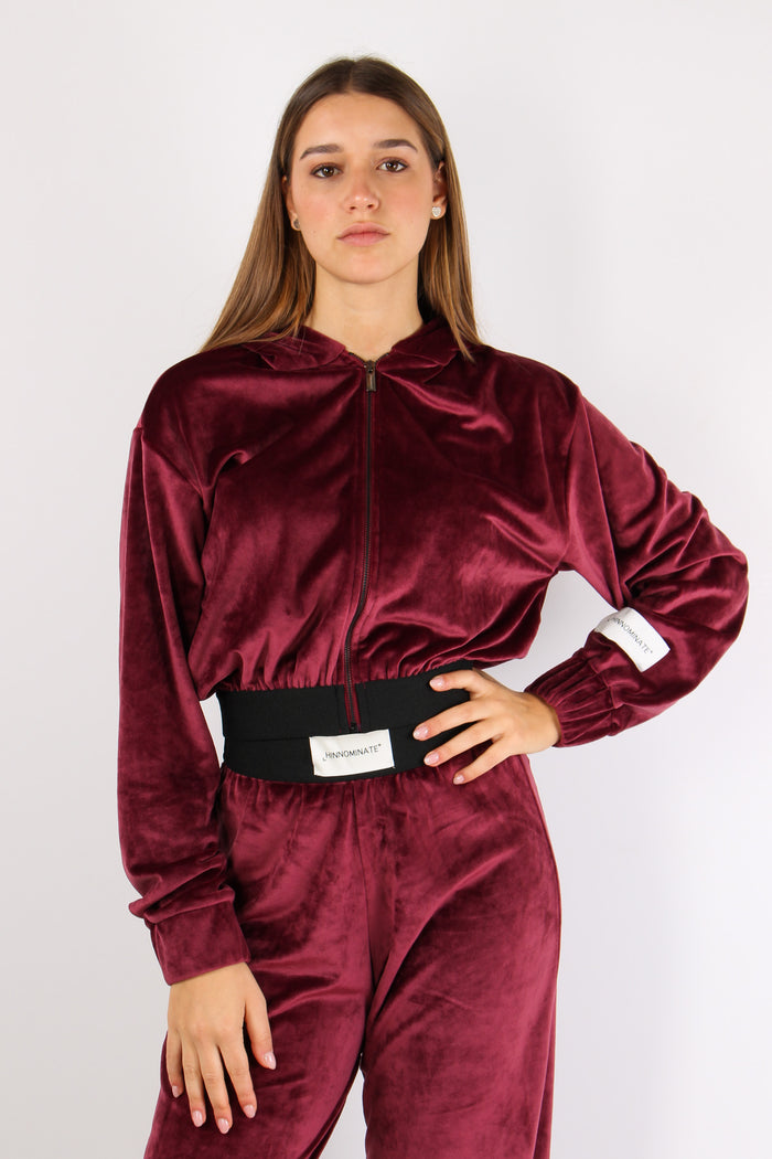 Felpa Corta Ciniglia Bordeaux-2