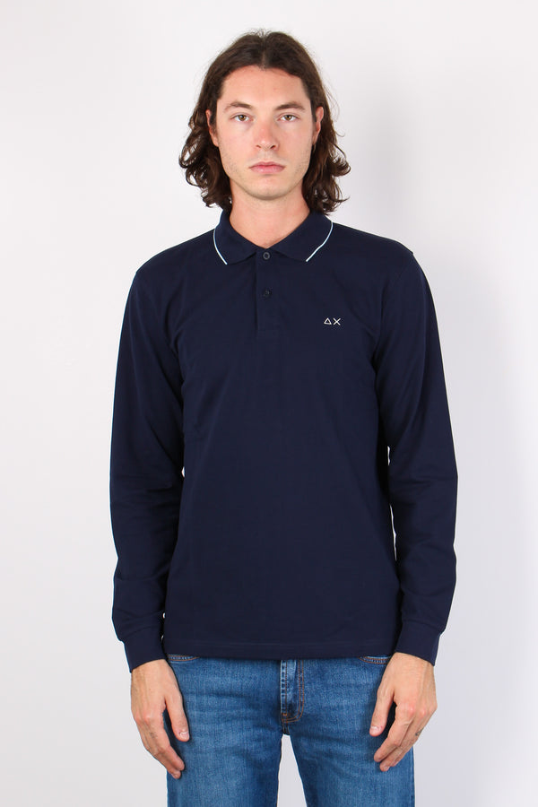 Polo Profilo Sottile Navy Blue-2