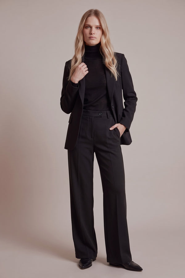 Pantalone Fluido Pattine Nero