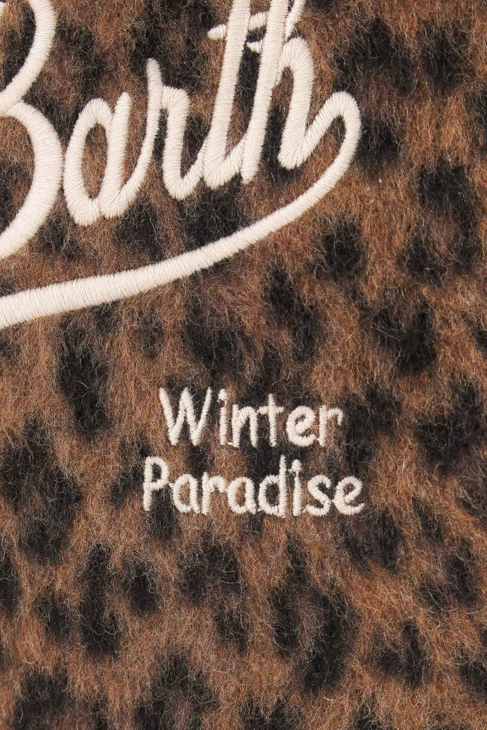 Borsa Mano Mini Felt Animalier Dark Leopard-8