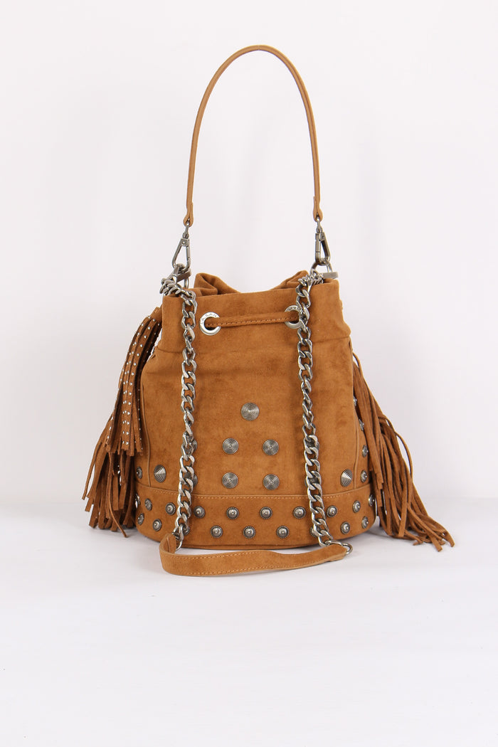 Secchiello Suede Frange Cotto-3