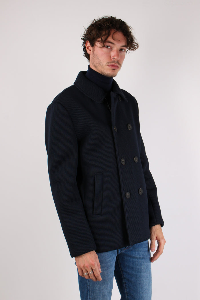 Peacot Interno Ciniglia Blu Navy-7