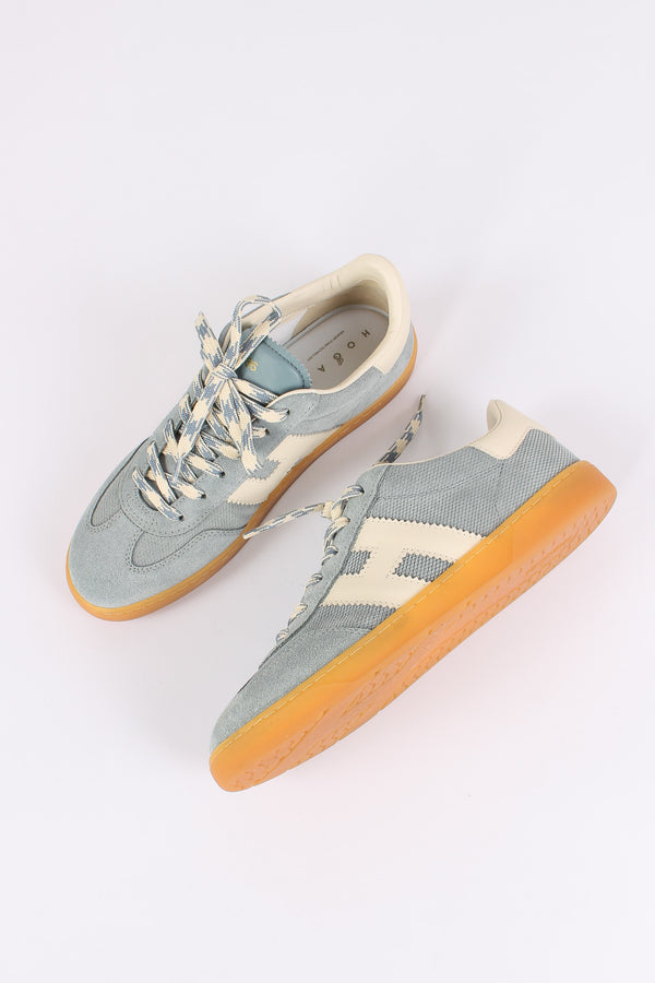 Sneaker Cool Camoscio Azzurro-2