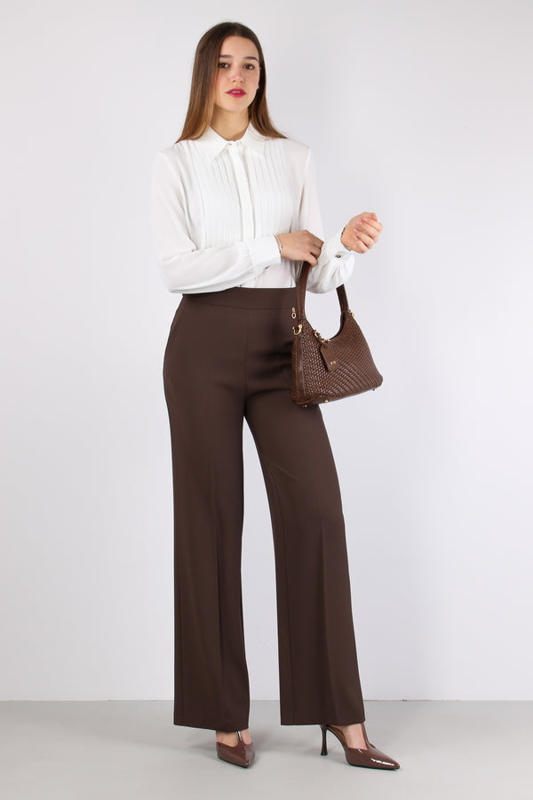 Moreau Blusa Pieghe Davanti Milk