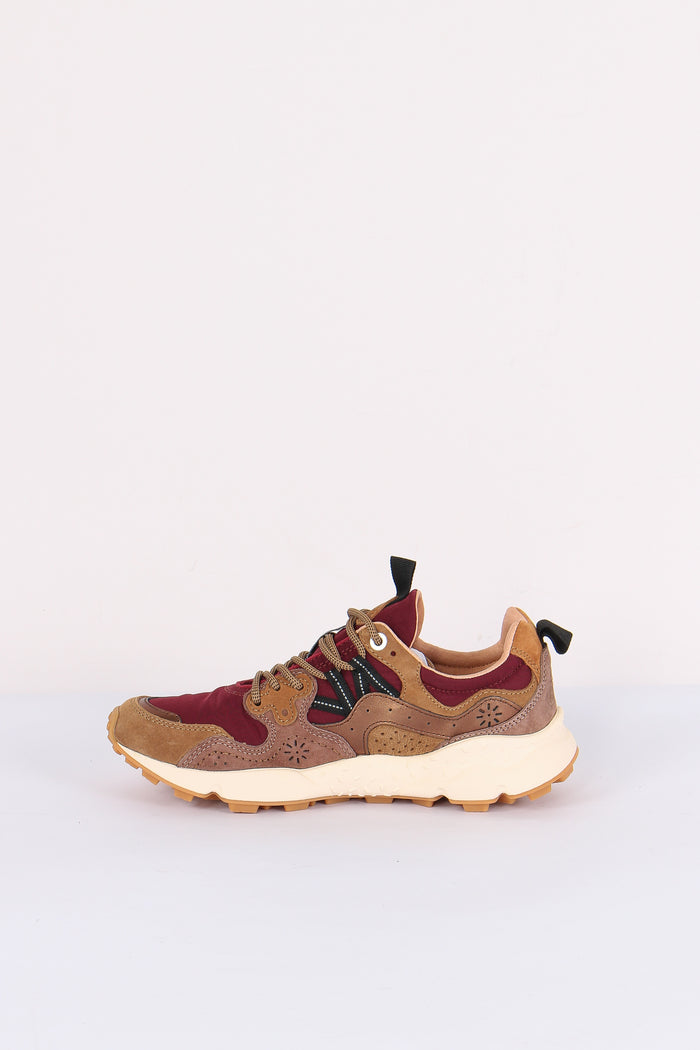Sneakers Yamano  Suede Laminated Bordeaux/bronze-6