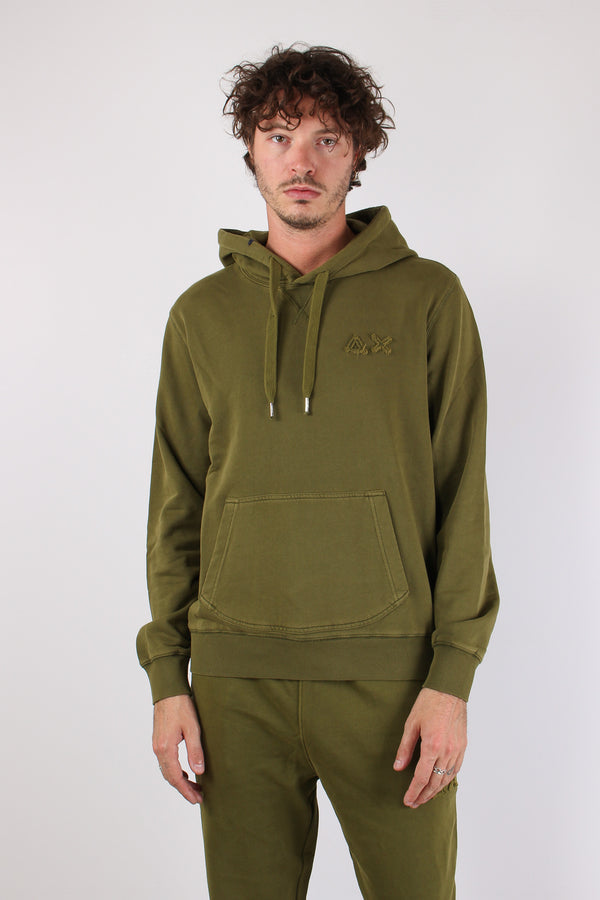 Felpa Cappuccio Delavee Militare-2