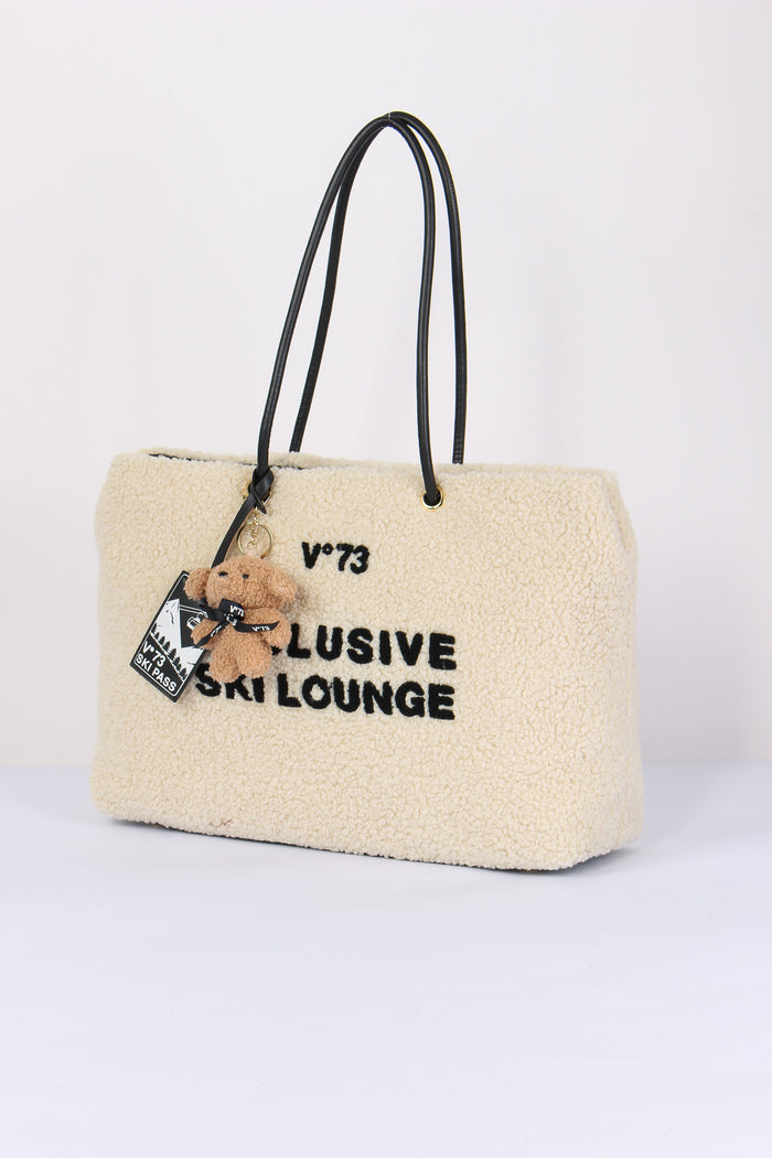 Ski Lounge Shopping Teddy Ecru/nero-2