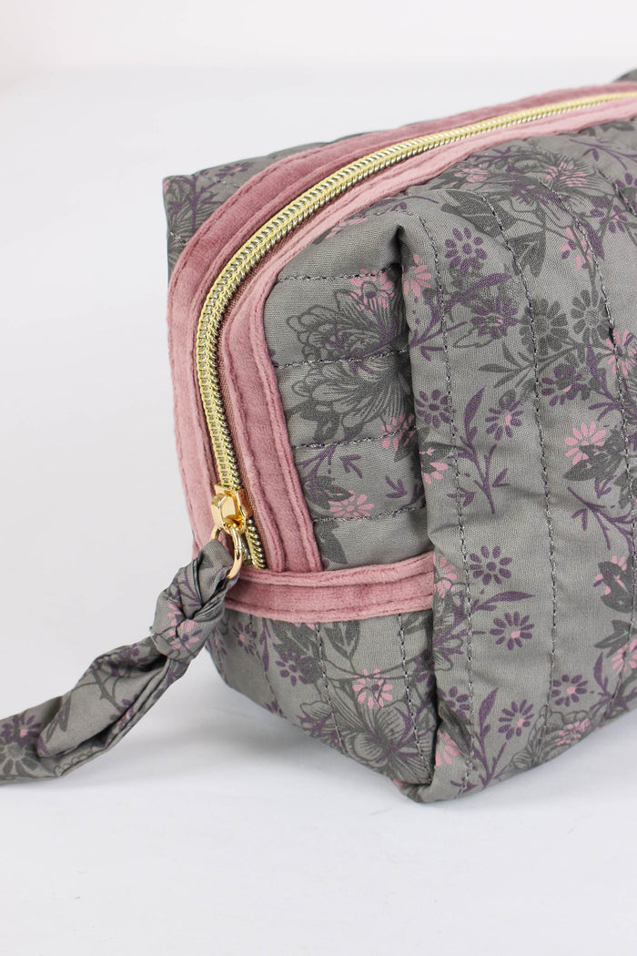 Pochette Patch Lettera E Grigio//rosa-7